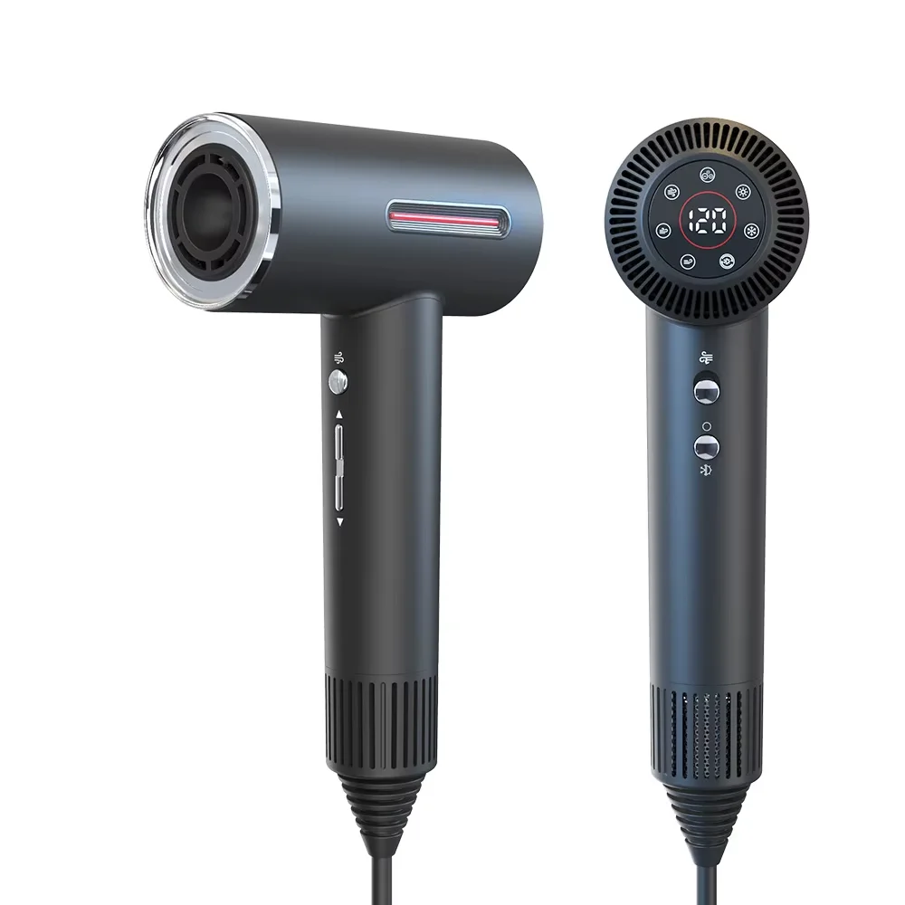 Home Salon Hair Dryer 110000RPM High Speed Negative Ion Hair Blow Dryer Hot Air Brush Hair Styler for Frizz Control - Image 2