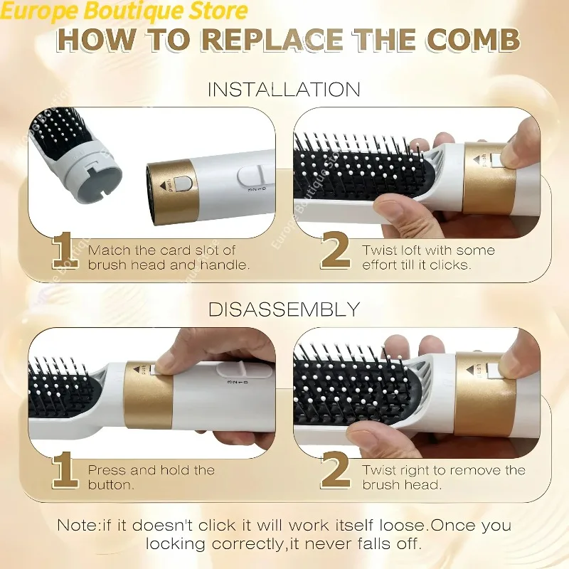 Professional 5 in 1 Hair Dryer Hot Air Comb Curler For Dyson Airwrap Hair Dryer Styling Tool Hair Straightener Hairdressing Tool - Image 6